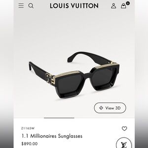 Louis Vuitton Millionaires Sunglasses. Ready for authentication